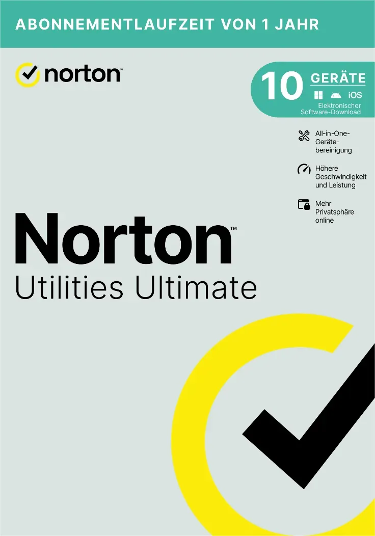 Norton Utilities Ultimate 10 Geräte - 1 Jahr Software