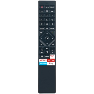 VINABTY ERF6B62H Fernbedienung ersetzen Passend für Hisense TV H55U8BUK H65U8BUK 65U8GQ H55U8B H65U8B H49N5500UK H49N5700UK
