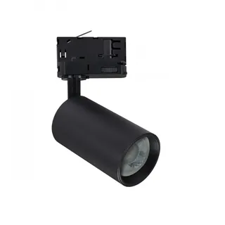 SpectrumLED Madara Altro LED GU10 Stromschienenstrahler mit Universal 3-Phasen Adapter | Alu-Druckguss ohne Leuchtmittel. Für alle gängigen 3-Phasen Stromschienen. (Schwarz)