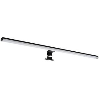 sebson SEBSON® LED Spiegelleuchte 90cm Bad IP44 - Aufbauleuchte + Klemmleuchte, neutralweiß 4000K 15W 1300lm Aluminium - Schminklicht, Spiegellampe Schwarz 900x98x44mm