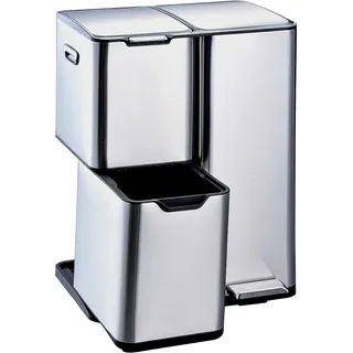 Hti-Living Mülltrennsystem Jannik 60 l Silber