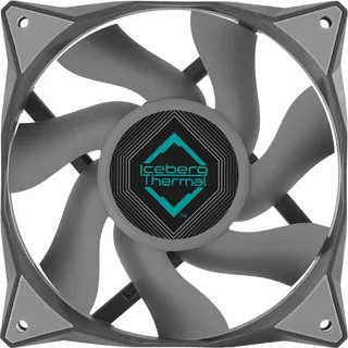 Iceberg Thermal IceGALE Xtra 120 mm PWM Hochleistungs-Gehäuselüfter, Grau