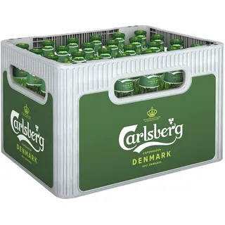 Carlsberg Beer Premium Lager 5,0 Prozent Vol, Bier Kasten Mehrweg (24x0,33l), Lagerbiere mit feiner Hopfennote