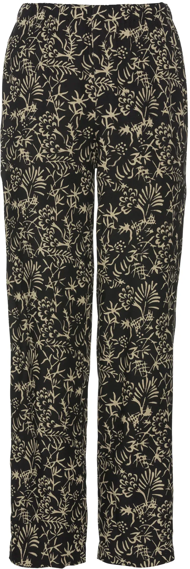 Viskose-Hose, Muster schwarz, 44