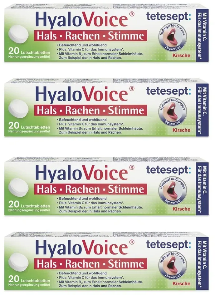 Tetesept Hyalovoice Hals Rachen Stimme Lutschtabletten