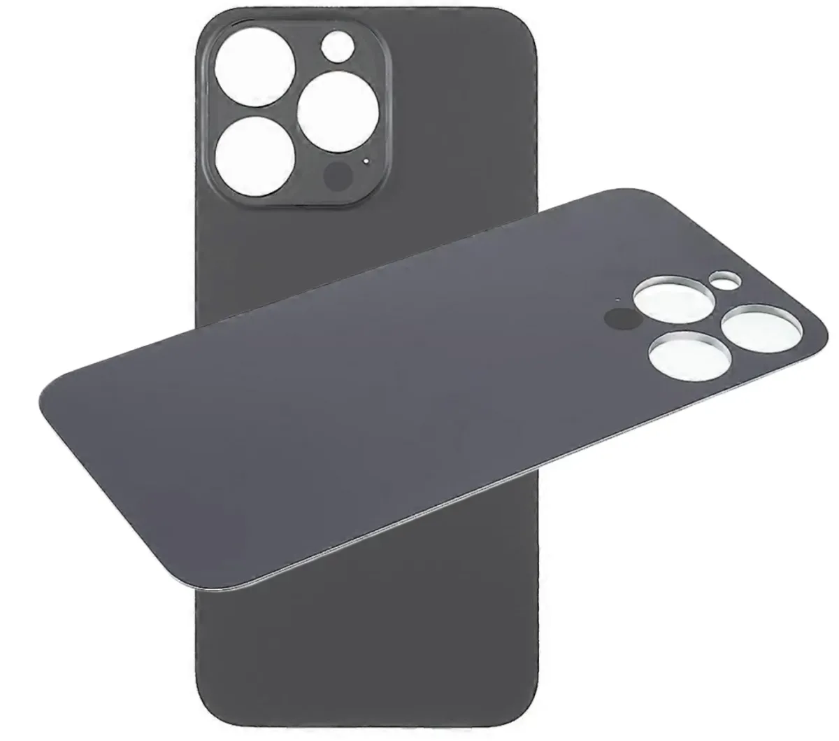 Akkudeckel Backcover für iPhone 13 Pro schwarz mit Kleber #AS105075