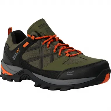 Regatta Samaris III Low Wanderschuhe Herren (Cypress Green/Blaze Orange), Cypress Green/Blaze Orange, 43