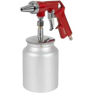 Stier Sandstrahlpistole, 5 - 10 bar, Sandstrahlgerät, Sandstrahler, Düsendurchmesser 3,5 mm, Luftbedarf 120 l/min, für Körnung 0,2 - 0,8 mm,