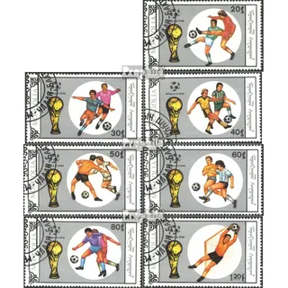 Prophila Collection Mongolei 2121-2127 (kompl.Ausg.) gestempelt 1990 Fußball-WM 90, Italien (Briefmarken für Sammler) Fußball