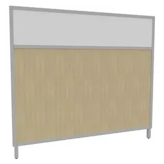 Quadrifoglio Trennwand, eiche, weiß 160,0 x 144,0 cm, 1 St.