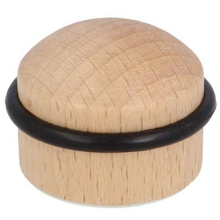 MS Beschläge Türschützer Holz Türstopper Bodentürstopper umlaufender Gummiring Bodentürpuffer Buche