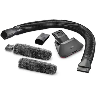 AEG AKIT20 Allergy & Pet Kit (Tierhaardüse, Staubwedel, flexibler Saugschlauch, gründliche Tierhaarentfernung, Polsterreinigung, Anti-Allergie, Düsen-Set, passend für CX7, QX8, HX6, grau/schwarz), 900 923 358