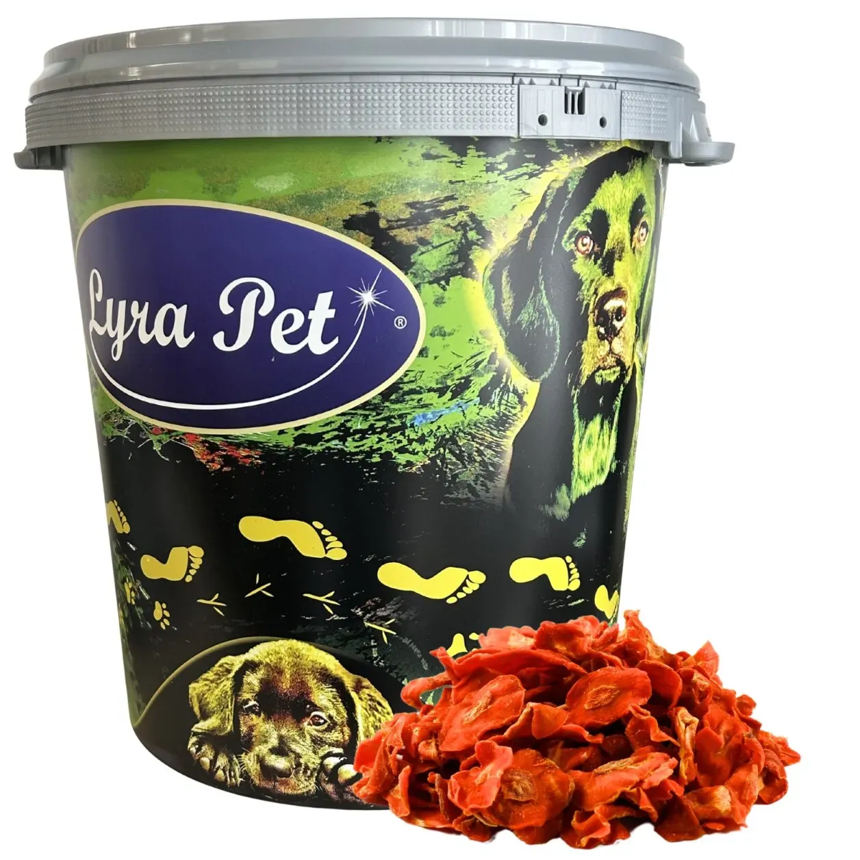 5 kg Lyra Pet® Karotten getrocknet in 30 L Tonne
