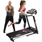 Miweba Sports Laufband Home Track HT1000F, klappbar, mit Steigung, 1-16km/h, Quick-Speed, Safety-Key (Schwarz)