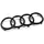 Audi Kühlergrill Black Edition Emblem Schwarz