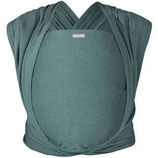 Hoppediz Frühchentuch, Baby Tragetuch für Frühgeborene, extra schmal, ergonomisch ab Geburt, inkl. bebilderter Anleitung, Design Forest, 5,40 x 0,45 m