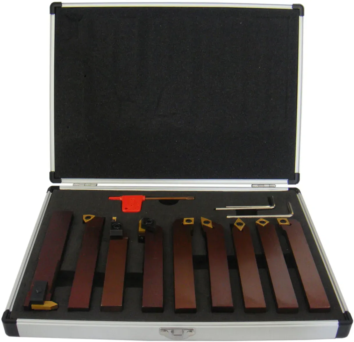 Drehmeißel-Set mit Wendeplatten, 16 mm, 9-teilig