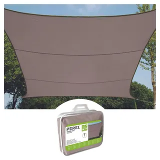 Perel Sonnensegel sun sails 3600mm x 3.6 m Taupe