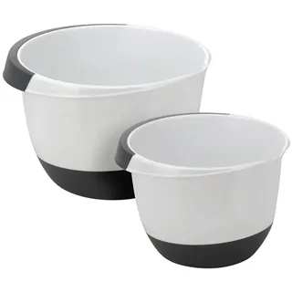 INDA-EXCLUSIV Rührschüssel Set 3,5 & 2,0 Liter - Schüsseln mit Stoppboden