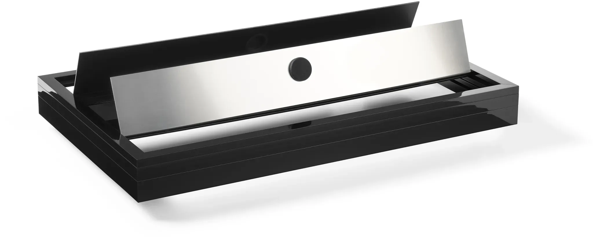 Vario Aquariumabdeckung nach Maß - Flap Klappdeckel - Schwarz  100cm 4-teilig (3 Trägerprofile) 150cm