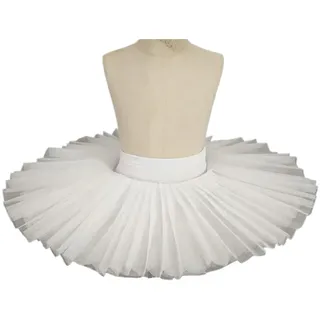 Professioneller Ballett-Tutu, Weißer Schwanensee, Ballett-Tanzkostüm, Damen, Halbplatte, Pfannkuchen-Tutu, Ballett-Tanzrock for Erwachsene und Kinder für Tanz(Adult M)