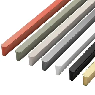 ZESLIV 4 Stück Möbelgriffe, Schrankgriffe aus Aluminium, Bohrlochabstand 128mm, Grün Küchengriffe Schubladengriff für Kleiderschrank Tür Schubladen