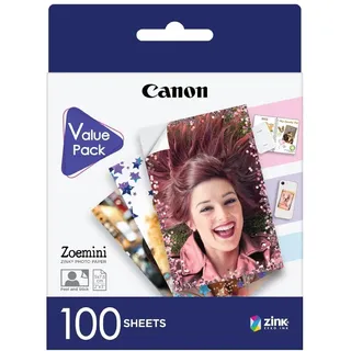 ZP-2030 ZINK Sticker Fotopapier glänzend weiß, 50x76mm, 100 Blatt