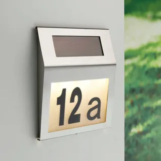 Hi Hausnummer mit Leuchte LED 18 x 3 x 20cm