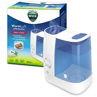 Wick Warmluft-Luftbefeuchter – 3,8-l-Wassertank – Angenehmerer Schlaf – Bis zu 99% bakterienfreier Nebel – für Räume bis zu 37 m2 – Pad mit ätherischen Ölen inklusive – WH845