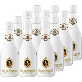 12 x 0,2 l | Fürst von Metternich Chardonnay Sekt Trocken Piccolo Flaschen | 12,5 % vol