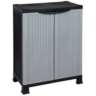 Kreher Kunststoffschrank der Noble-Serie mit einem verstellbaren Einlegeboden und 20kg Tragkraft - mittlere Version