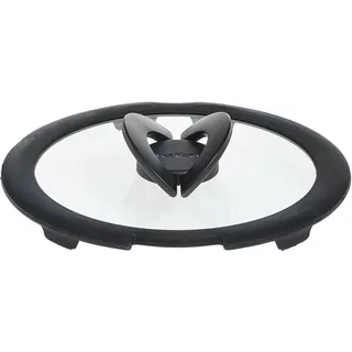 Tefal Ingenio L9936582 Glasdeckel 24 cm, Flaches Design, Klappgriff