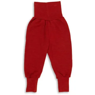 Engel - Baby-Hose Feinripp mit Nabelbund, - Merinounterwäsche Gr 62/68 rot