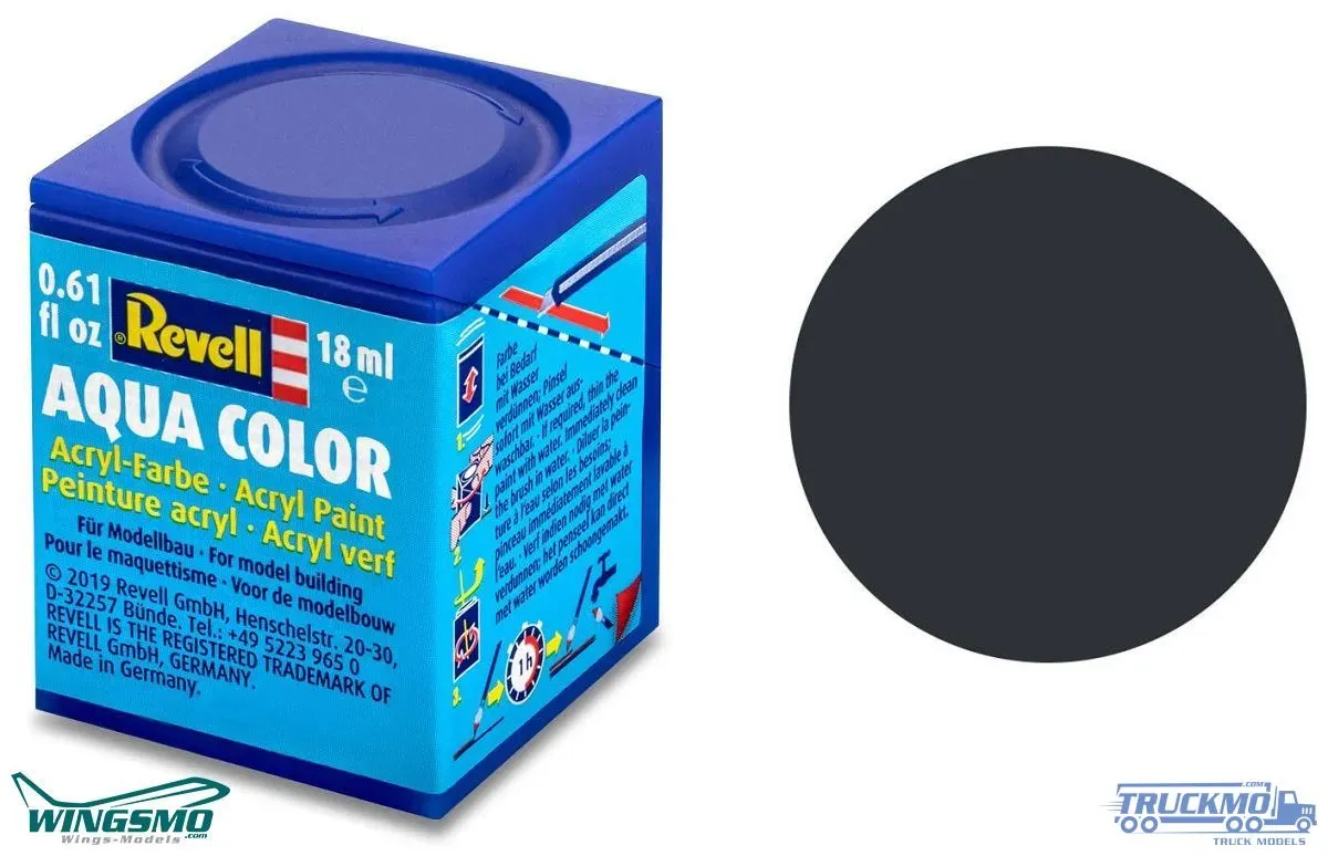 Revell Modellbaufarben Aqua Color Anthrazit matt 18ml 36109
