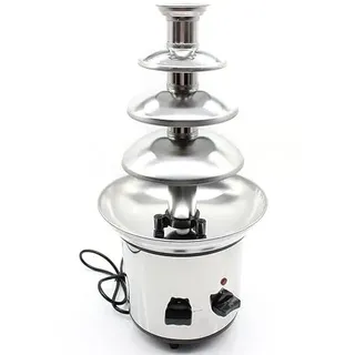 4-Etagen-Schokoladenbrunnen, Edelstahl-Schokoladenbrunnen, Schokoladenbrunnen mit schmelzfunktion, für Bankette, Küche, hitzebeständig, hohe Qualität und langlebig, 170 Watt 220V.