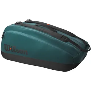 Wilson Blade Super Tour Tennisschlägertasche, für bis zu 9 Schläger, grün/schwarz
