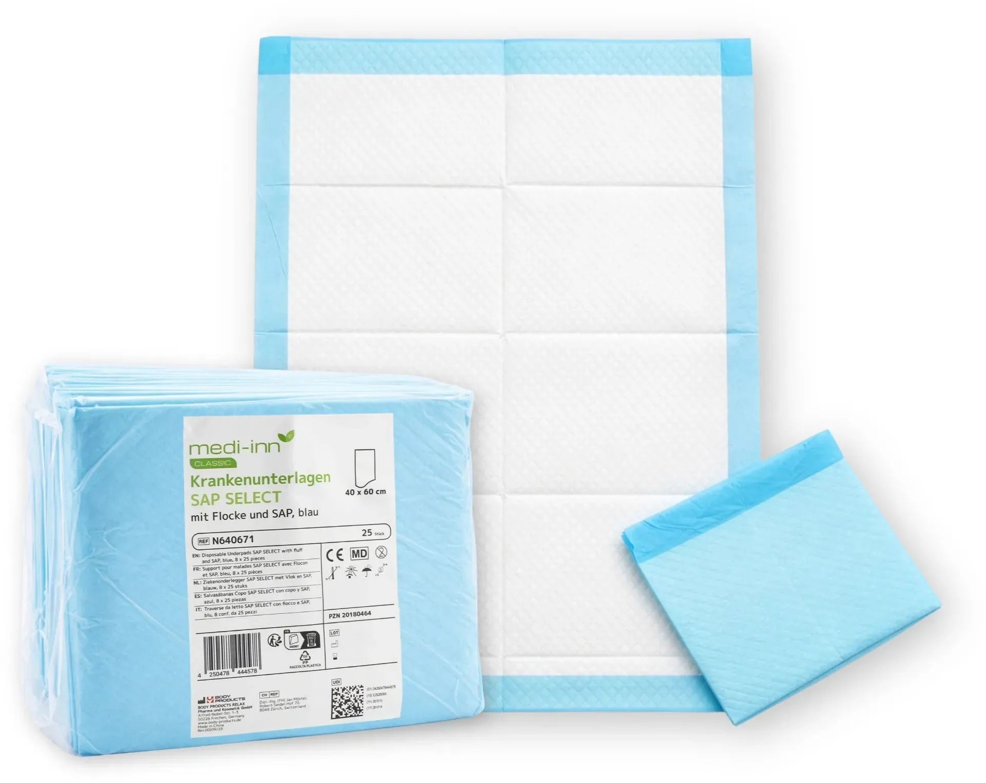 Medi-Inn Krankenunterlagen SAP SELECT 40 x 60 cm / 2 x 25 = 50 Stück