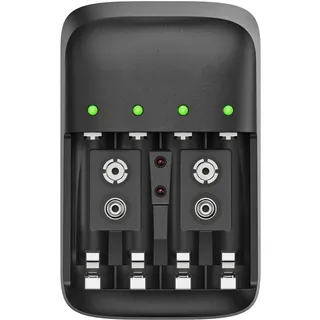 XCell POWEROWL Akkuladegerät intelligenter LED mit Einzelkanalsteuerung für AA, AAA