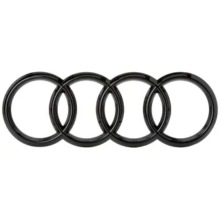 Audi 4M8071801 Zeichen Kühlergrill Ringe Black Edition Emblem Blackline Logo schwarz