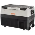 VEVOR Camping Kühlschrank 35 L Kühlboxen 12 / 24 V Rollbare Elektrische Gefrierbox 2 in 1 Doppelzone Auto Kühlschrank Kompressor zum Warmhalten und