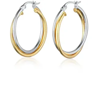 Elli Ohrringe 925 Silber in Zweifarbig | Gr.: onesize