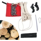 48 Zoll Handkettensäge Handseil-Kettensäge mit Tasche Klapptaschenkettensäge Outdoor Handsäge Astsäge Zugsäge Baumsäge für Holzschneiden Ga...