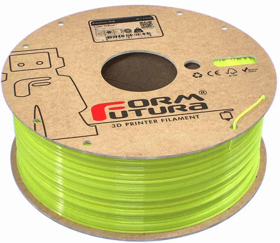 Formfutura Premium PLA - Gelb (Solar Yellow), 1,75mm, 1000g