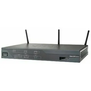 Cisco 800 877 DSL Router - 5 Anschlüsse - 4 RJ-45 Port(s) - Management-Port - Steckplätze256 MB - Fast Ethernet - ADSL - 1 Jahr(e) - Schwarz