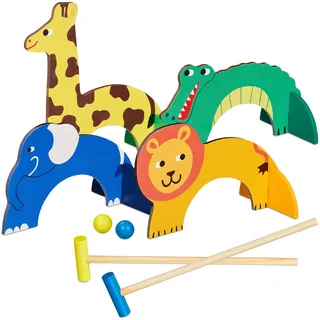 Krocket spiel Krocketspiel bunt 2 Spieler Croquet Spiel Garten Krocket 310 g