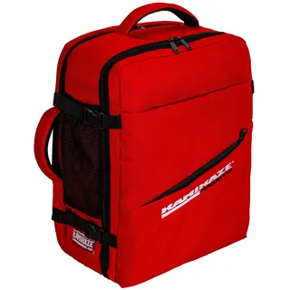Kamikaze Reiserucksack, 46 x 38 x 20 cm, 35 l, für 43,2 cm (17 Zoll) Laptop, Handgepäck, Rot