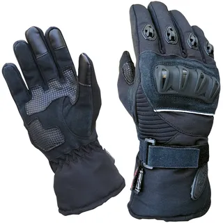 PROANTI Motorradhandschuhe PROANTI Gr. M, schwarz, Handschuhe, Damen, M, Obermaterial: 50% Nylon, 40% Polyester, 10% Polyurethan. Innenfutter: 100% Polyester, speziell für Regenwetter und den Winter