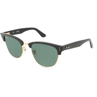 Ray-Ban RBR0504S CLUBMASTER REVERSE Unisex-Sonnenbrille Vollrand Quadratisch Kunststoff-Gestell, schwarz