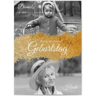 70. Geburtstag Einladungen Weiß online gestalten und bestellen - Goldrausch | Wunderkarten.de