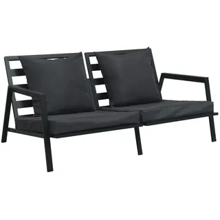 vidaXL Garten-Lounge-Set 4-tlg. dunkelgrau 47818